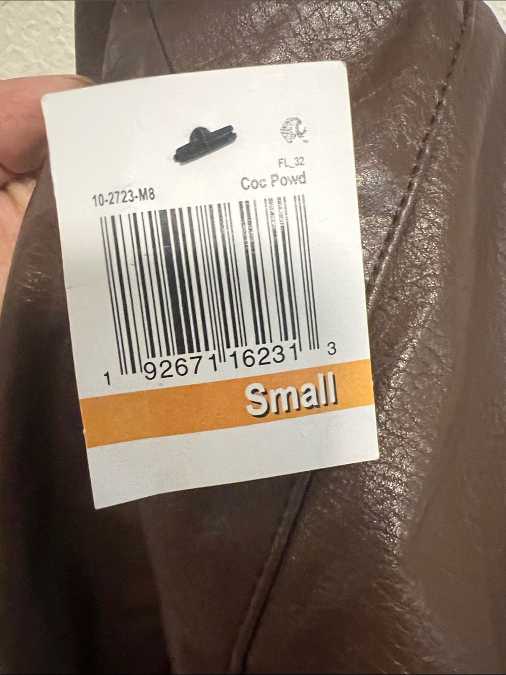 New with tags Lysse faux leather seamed legging.  Size small in Cocoa Powder - Picture 7 of 7